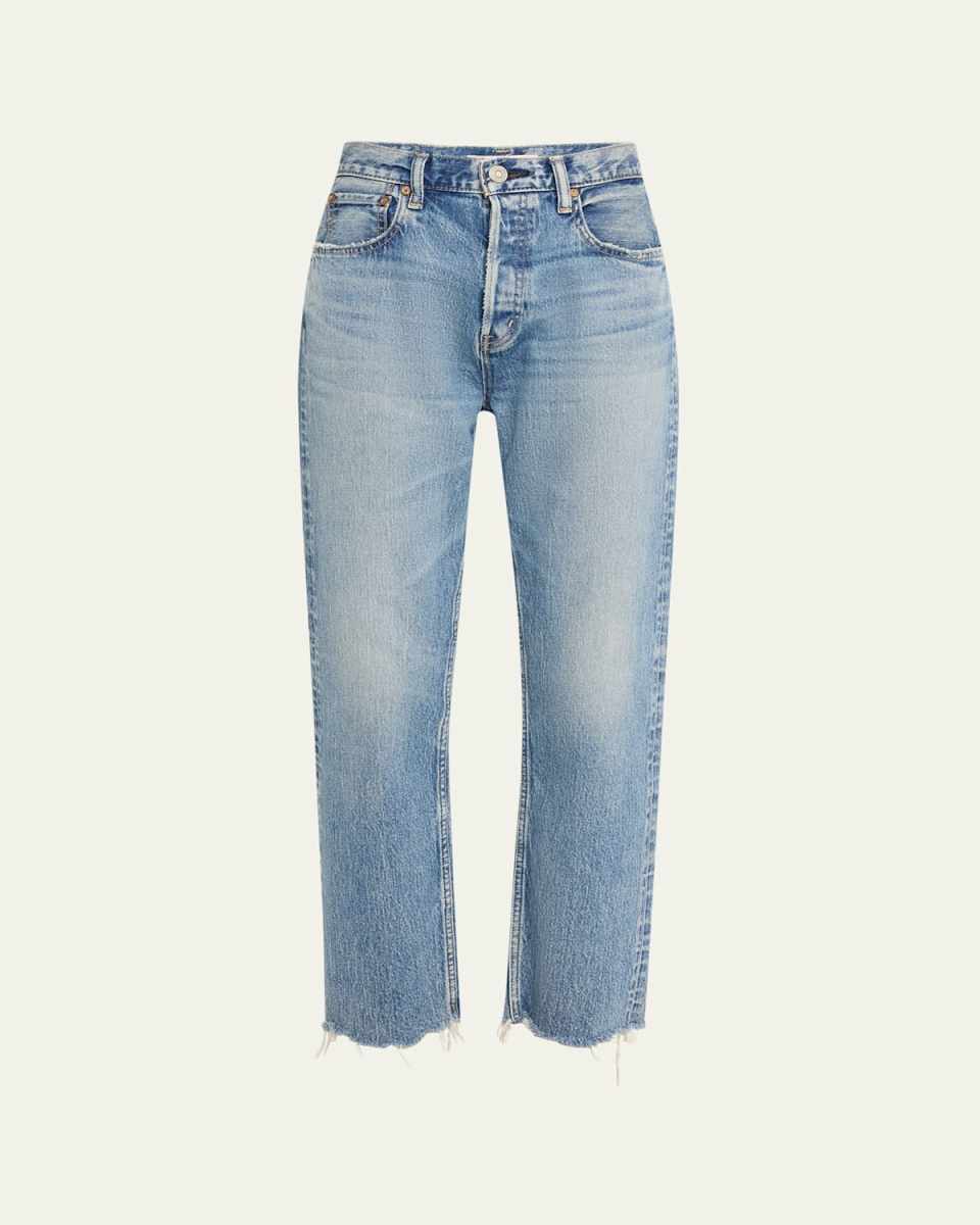 Mabel Wide Straight Cropped Jeans